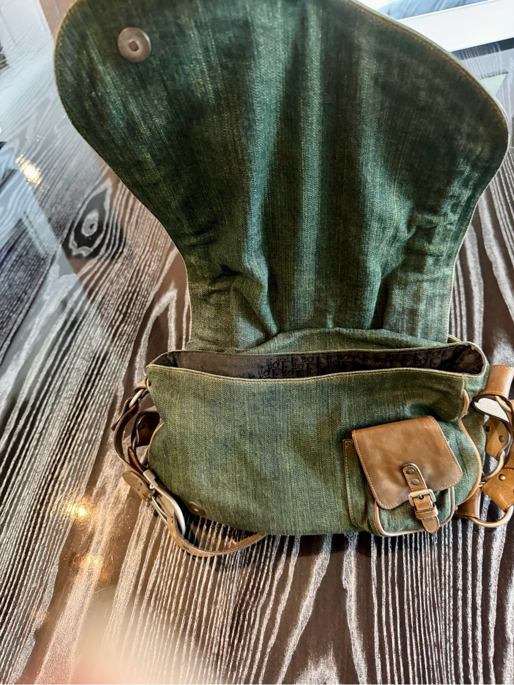 Dior Denim Gaucho Saddle Medium - Picture 6 of 8